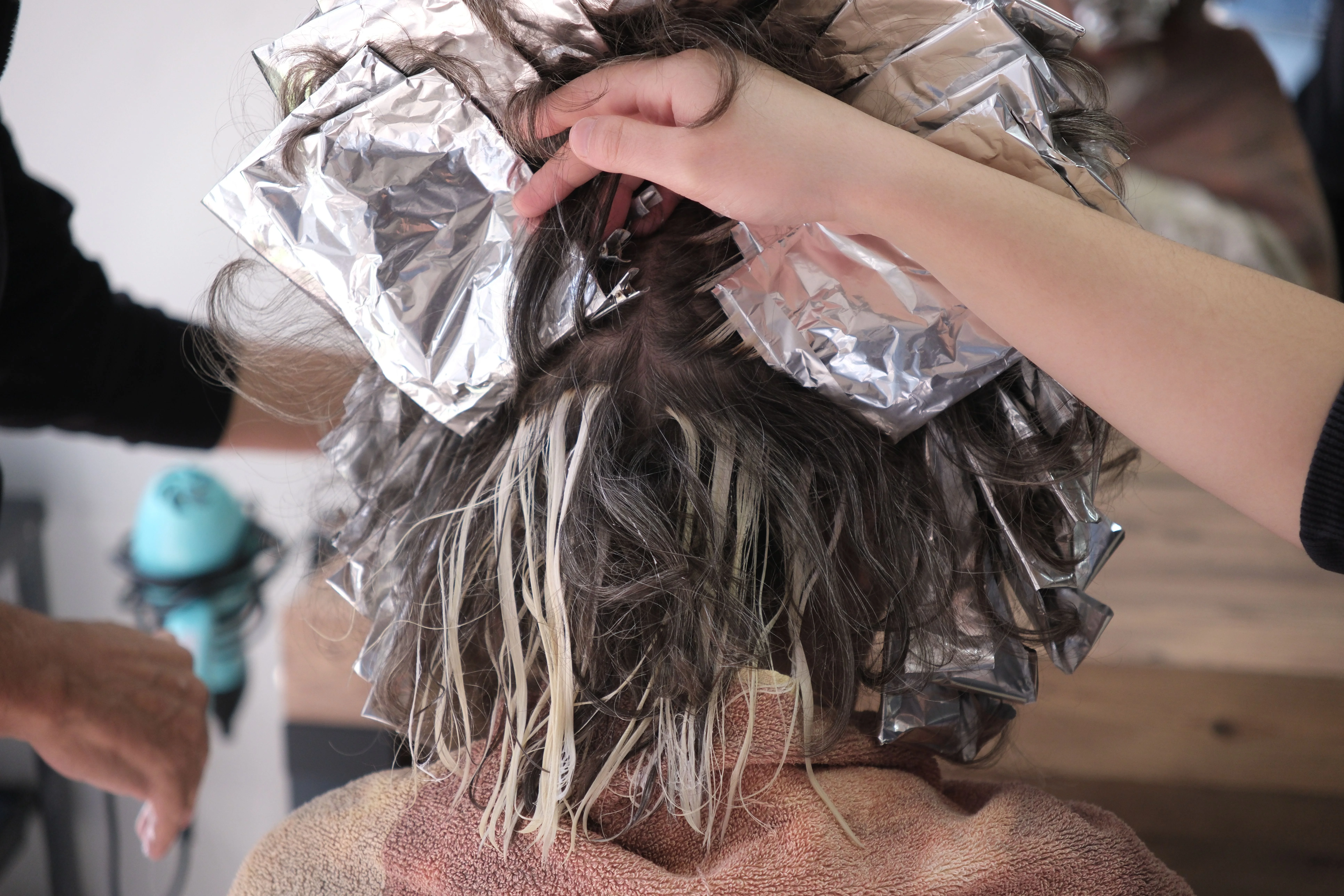 Full colour and highlights being applied