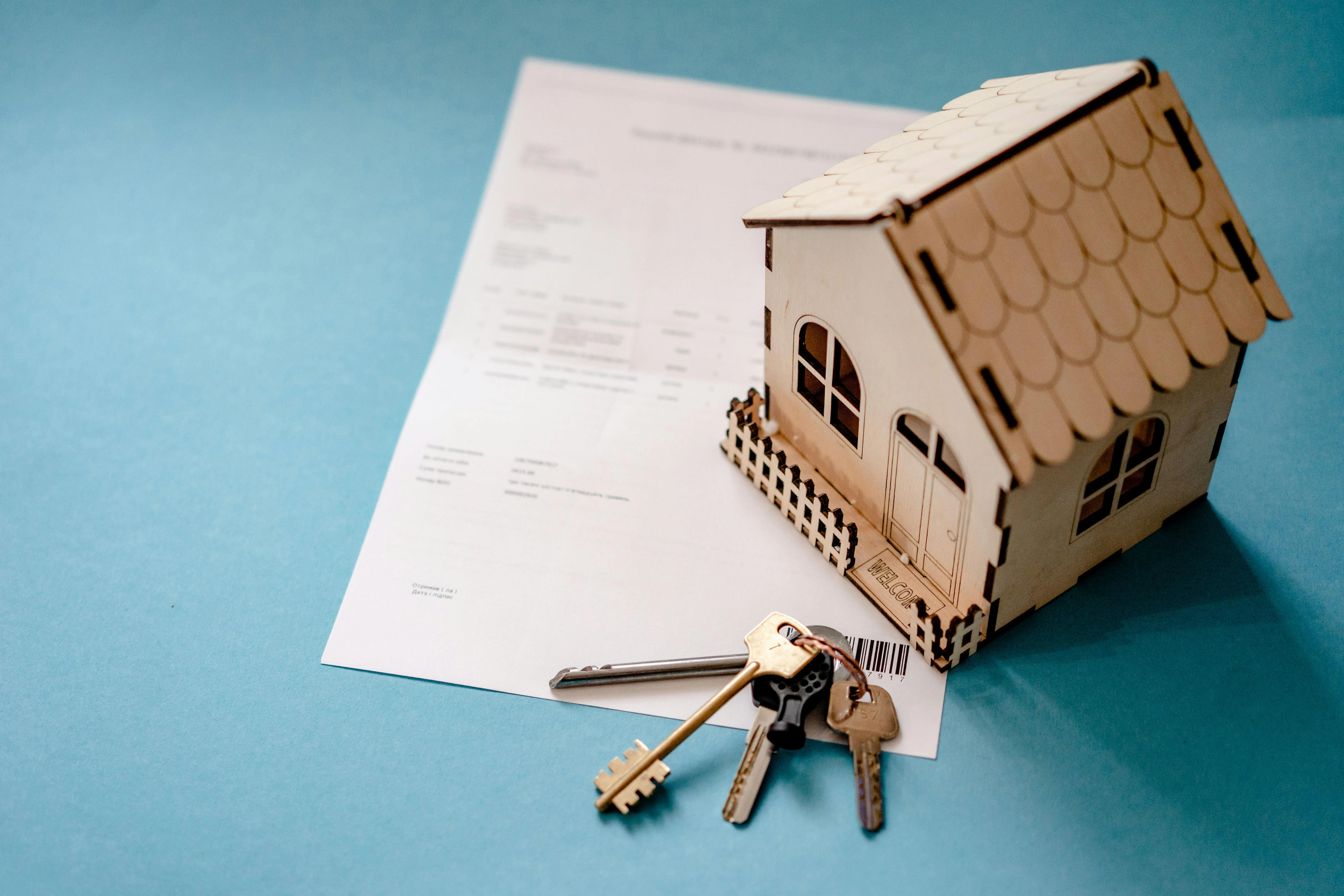 House keys and property transfer documents