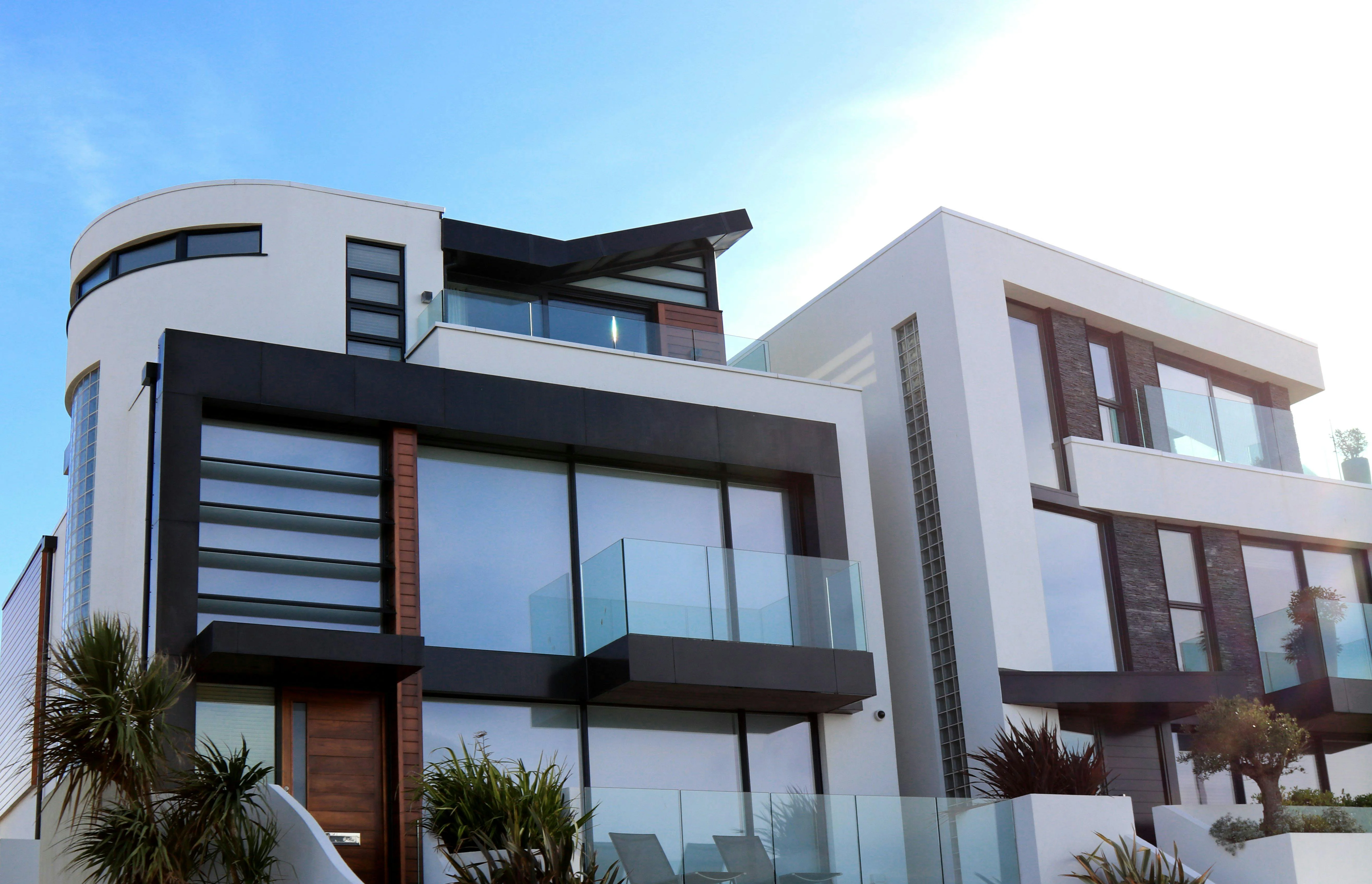 Modern commercial building exterior